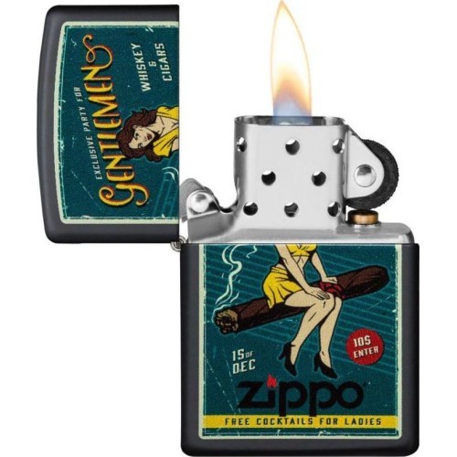 Zippo cigāru un meitenes šķiltavas