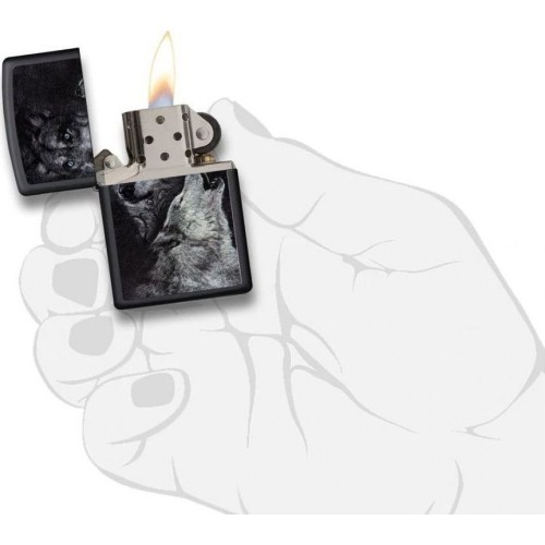 Zippo Pair of Wolves Lighter