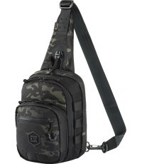 M-Tac Cross Bag Slim Elite Hex soma, kamuflāža/melns