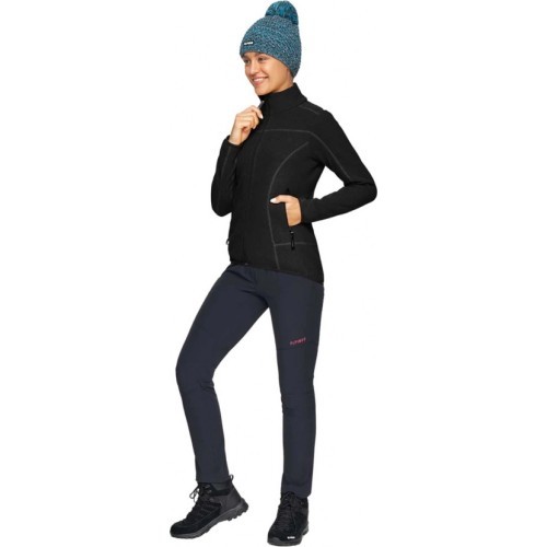 Alpinus women's Elvenes fleece sweatshirt black
