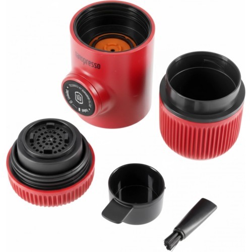 Wacaco Nanopresso ceļojumu espresso aparāts, Lava Red