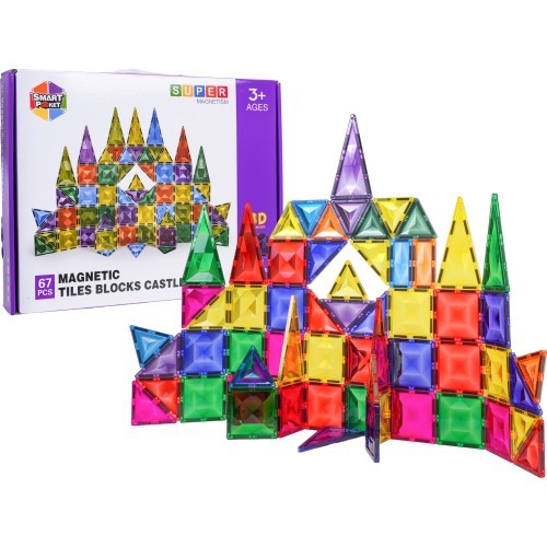 3D magnētisko bloku komplekts, 67 gab.