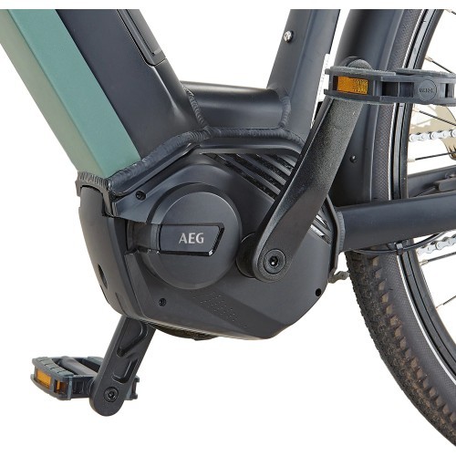 Prophete Geniesser 4.0 Electric Bike 28" 7-Speed, Frame Size 19" (48 cm), Black/Green