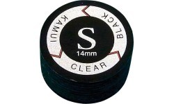 KamuiClear melns biljarda kija uzgalis, mīksts, 14mm