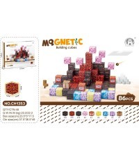 Magnetic Cubes Set, Magnetic bricks 86el.