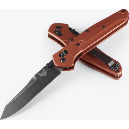 Benchmade 940BK-03 OSBORNE, dedzinātas vara krāsas alumīnija rokturis