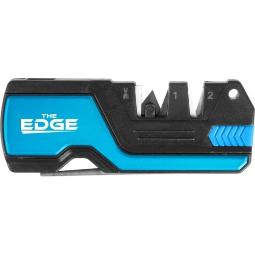 THE EDGE bushSHARP knife sharpener blue + flint