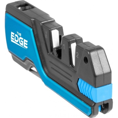 THE EDGE bushSHARP knife sharpener blue + flint