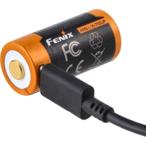 Аккумулятор Fenix ARB-L16UP с USB-зарядкой (16340 RCR123, 700мАч)