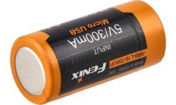 Fenix uzlādējams USB akumulators ARB-L16UP (16340 RCR123, 700mAh)