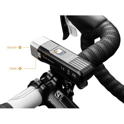 Fenix BC25R LED flashlight - bicycle.
