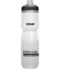Ūdens pudele Podium Chill 0,7 l, balta/melna