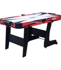 Gaisa hokeja galds AirHockey, sarkans, 152x74x80 cm