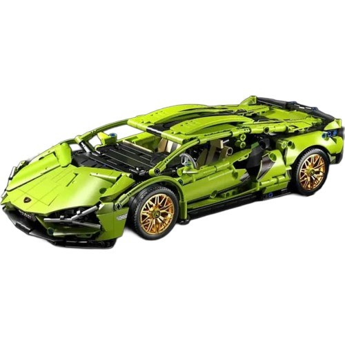 Konstruktors sporta automašīna, zaļa, 470 gab.