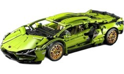 Конструктор спортивный автомобиль, зелёный, 470 деталей