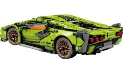 Конструктор спортивный автомобиль, зелёный, 470 деталей