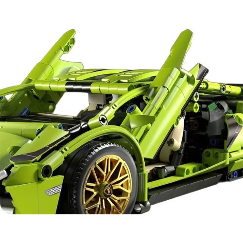 Конструктор спортивный автомобиль, зелёный, 470 деталей