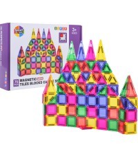 Set of Colorful Magnetic Blocks 75 pcs.