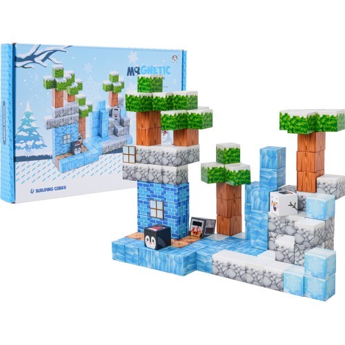 Set of Magnetic Cubes, Blocks, 113 pcs.