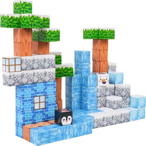 Set of Magnetic Cubes, Blocks, 113 pcs.