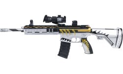M416 pelēks šautene ūdens lodītēm + piederumi
