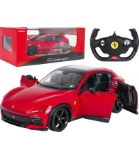 Tālvadības automašīna Ferrari Purosangue 1:14, sarkana, RASTAR