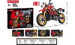 730el sarkans motocikla klucīšu komplekts