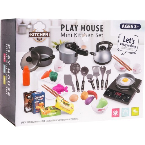 Rotaļu virtuve ar piederumiem