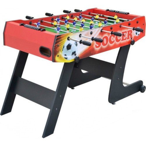 Galda futbols 121x61x81 salokāms, sarkans