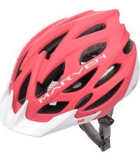 Meteor cycling helmet marven - Coral || White