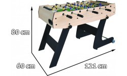 Football table 121x61x81 Folding Wood