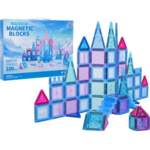 Набор магнитных блоков ICE SNOW, 100 шт.