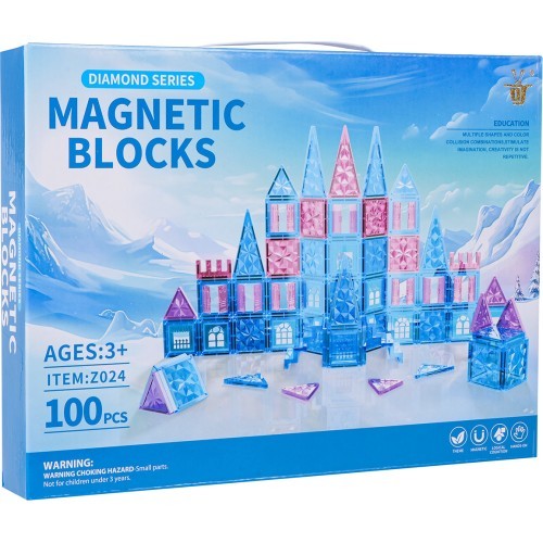 Набор магнитных блоков ICE SNOW, 100 шт.