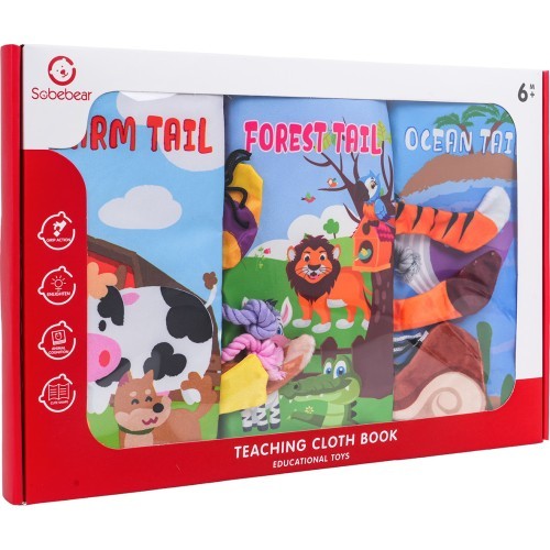 Set of Three Sensory Books for the Youngest