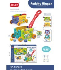 Daudzfunkcionāla rotaļlieta mazuļiem + ratiņi