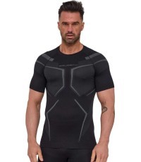 Vīriešu krekls ar īsām piedurknēm Brubeck Dry SS1466M - Melns/grafīts