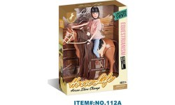 Doll with Horse + Accessories Set