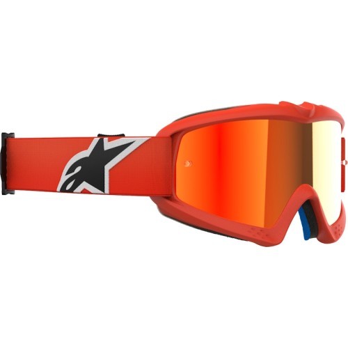 Children’s Motocross Goggles Alpinestars Vision Mirror Youth - Corp oranžová, zrcadlové červené plexi