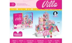 MEGA Pink Villa with Lights Function 275 pce. + Accessories