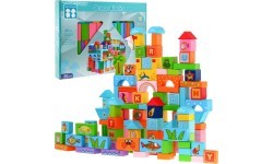 Zestaw Klocków z Drewna Ocean 100pcs
