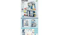 Blue Kitchen with Light and Sound Function + Accessories