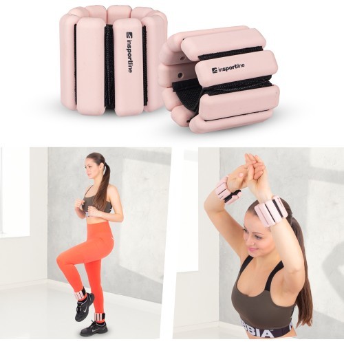 Регулируемые утяжелители для запястий и лодыжек inSPORTline Brace - Mocha mousse