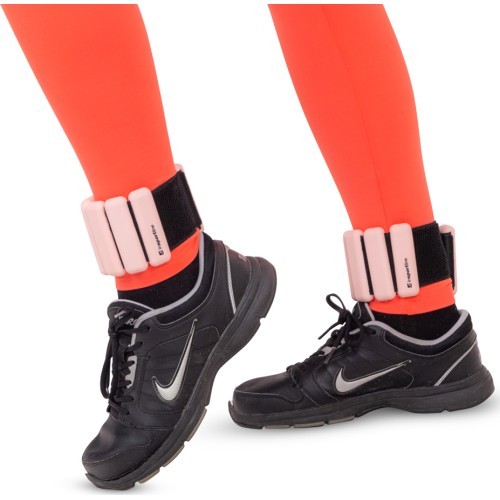 Regulējami plaukstas un potītes atsvari inSPORTline Brace - Mocha mousse