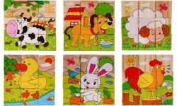 Wooden Blocks for the Youngest Farm Edition