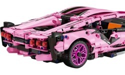 Конструктор спортивный автомобиль, розовый, 1280 деталей