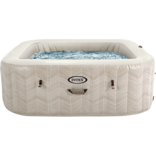 Piepūšams kvadrātveida SPA baseins hidromasāža 6 pers. 196x71 cm premium piederumi INTEX 28472
