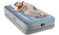 Materac dmuchany jednoosobowy 191x99x36 cm z wbudowaną pompką elektryczną USB łóżko INTEX 64157