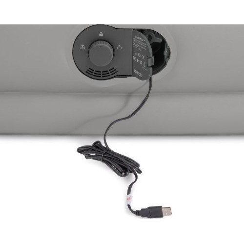Materac dmuchany jednoosobowy 191x99x36 cm z wbudowaną pompką elektryczną USB łóżko INTEX 64157