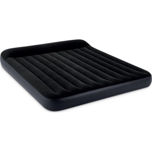 Divvietīgs piepūšams matracis ar galvgali 203x183x25 cm INTEX 64144