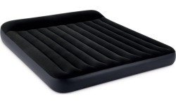 Большой двухместный надувной матрас с изголовьем 203x183x25 см INTEX 64144